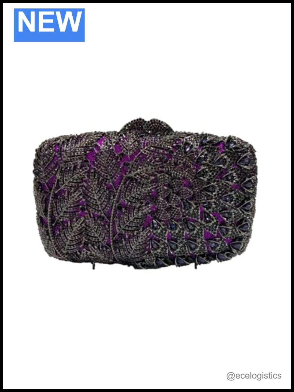 Rhinestone Evening Bag Clutch Wristlet Crossbody Chain Shoulder Purse Party